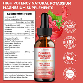 Composition du complément alimentaire Potassium Magnésium