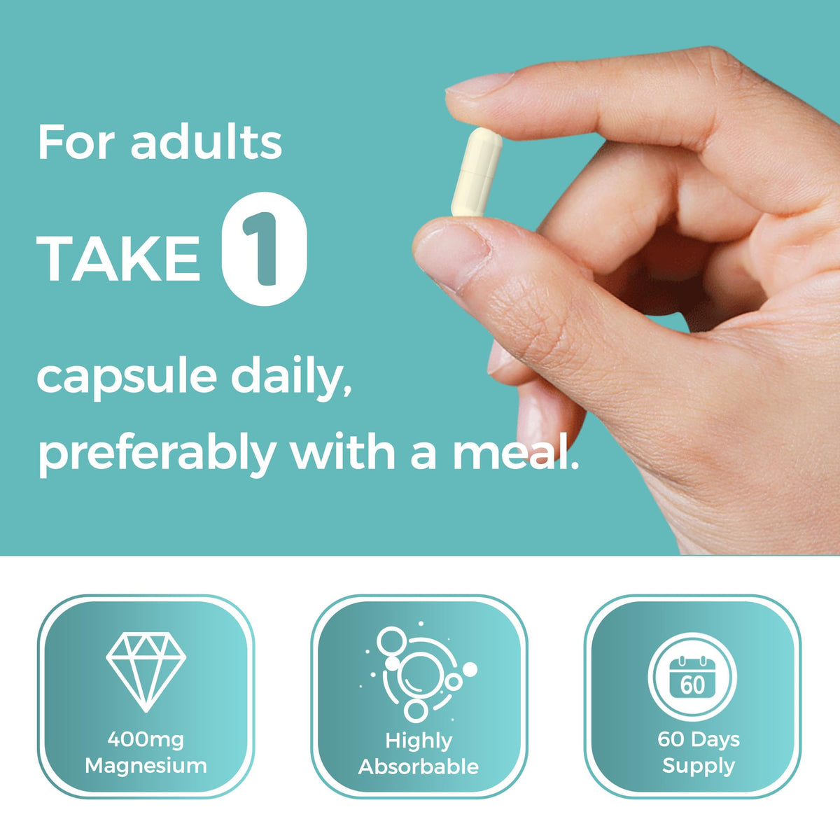 Composition du Complexe Magnésium 400mg Vitamin World