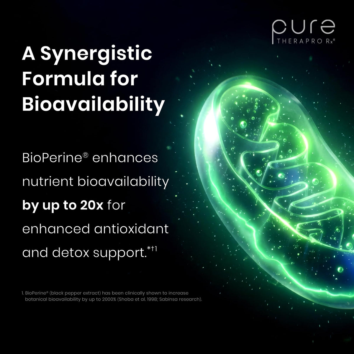 Composition du Pure Therapro Rx Activateur NRF2 sur l'étiquette