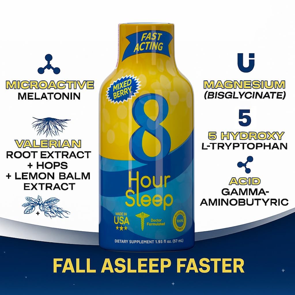 Composition du shot de sommeil Vitamin Energy, incluant L-Théanine et GABA