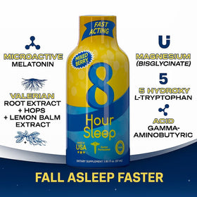 Composition du shot de sommeil Vitamin Energy, incluant L-Théanine et GABA