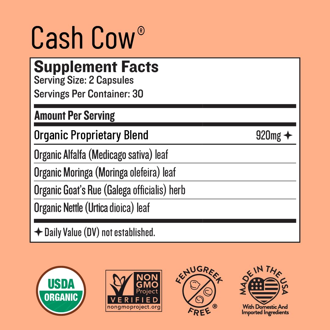 Composition naturelle de Legendairy Milk Cash Cow sur fond blanc