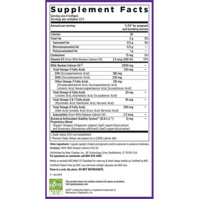 Composition nutritionnelle de Wholemega Huile de Poisson Prénatale