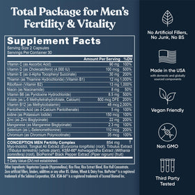 Composition nutritionnelle du complément Eu Natural