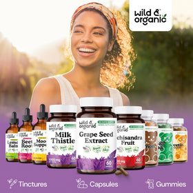 Composition végétale des gélules de pépins de raisin Wild & Organic