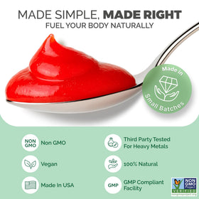 Compositions nutritionnelles sur le pot de mousse irlandaise EverSmith