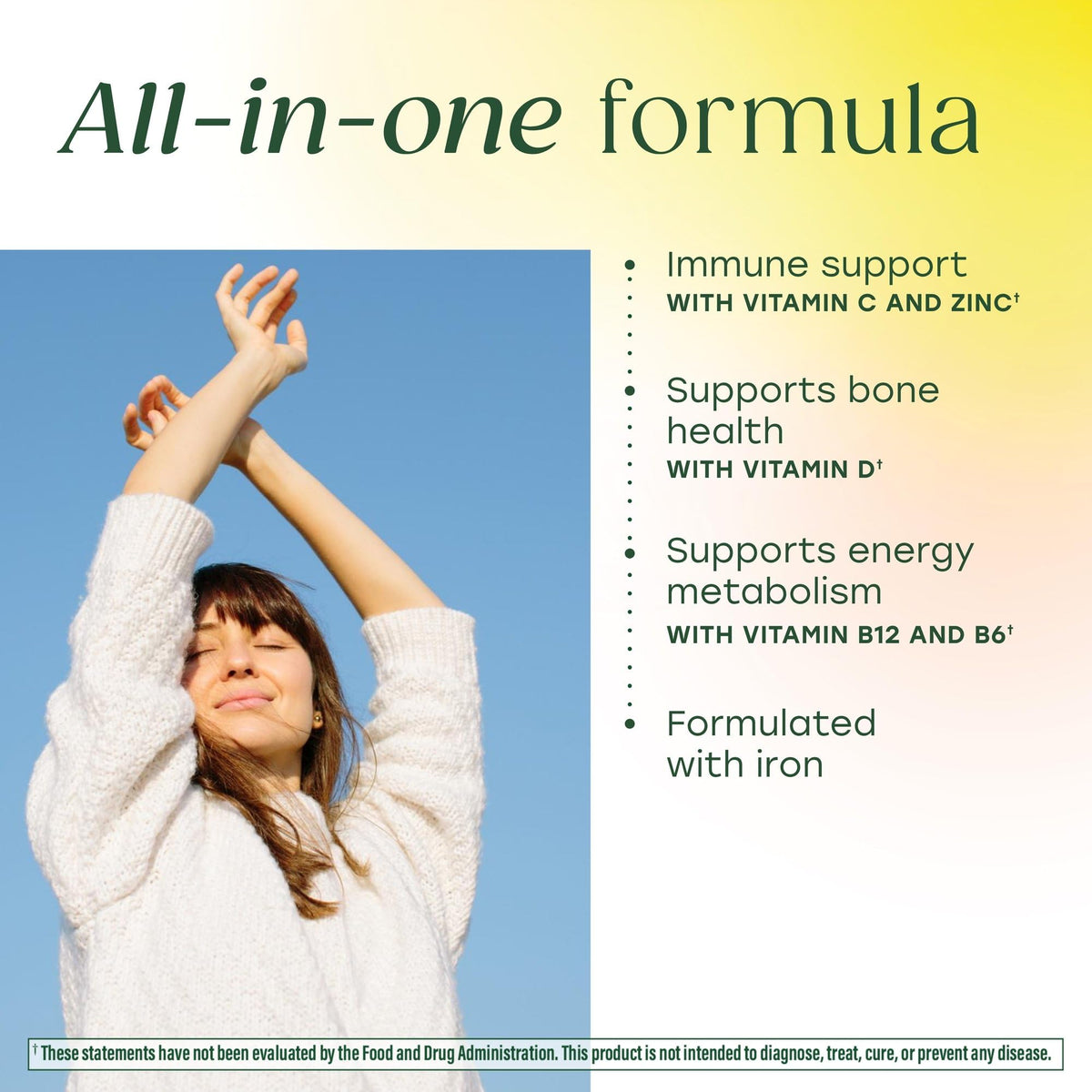 Comprimé de la multivitamine MegaFood pour femmes