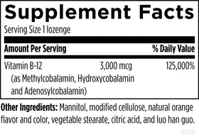 Comprimé de lozenge B12 Tricobalamin, goût orange naturel