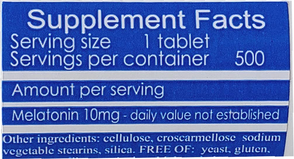 Comprimé de mélatonine SterlingHealth 10mg à dissolution rapide