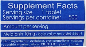 Comprimé de mélatonine SterlingHealth 10mg à dissolution rapide