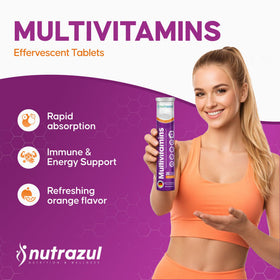 Comprimé effervescent nutrazul dans un verre d'eau