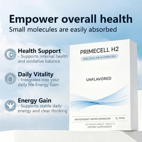 Comprimé effervescent PrimeCell H2 Hydroliv en dissolution dans l'eau
