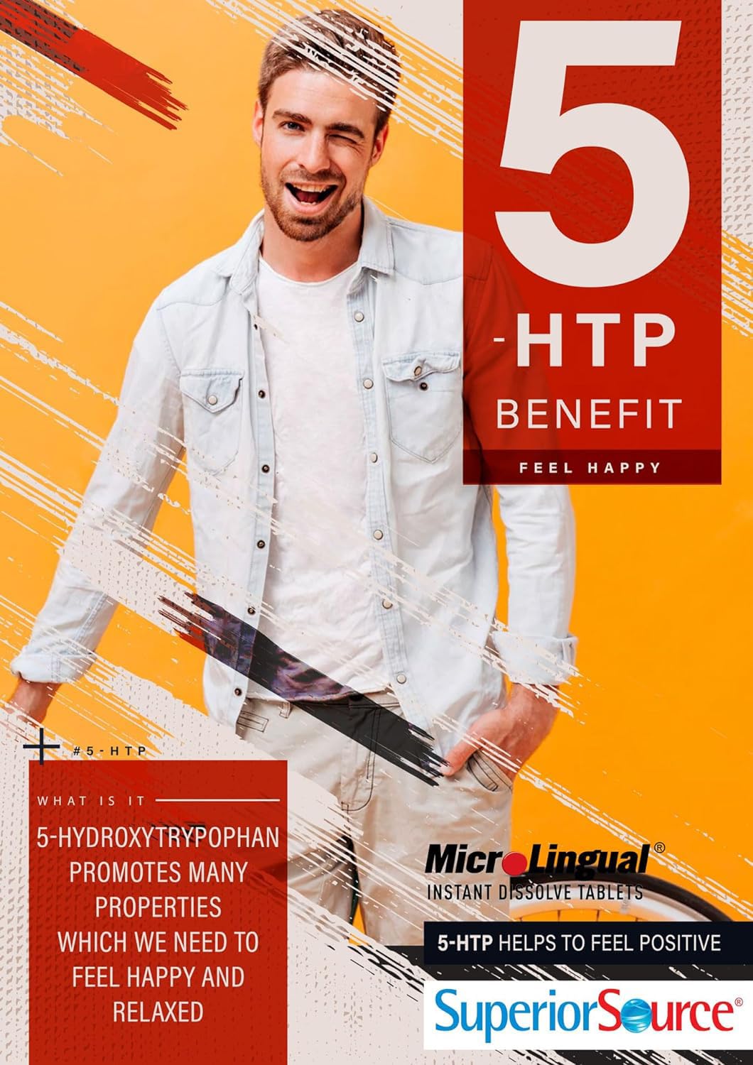Comprimés 5-HTP 50 mg dans une main