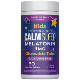 Comprimés à croquer Natural Vitality Kids Calm Sleep 1mg emballage avant
