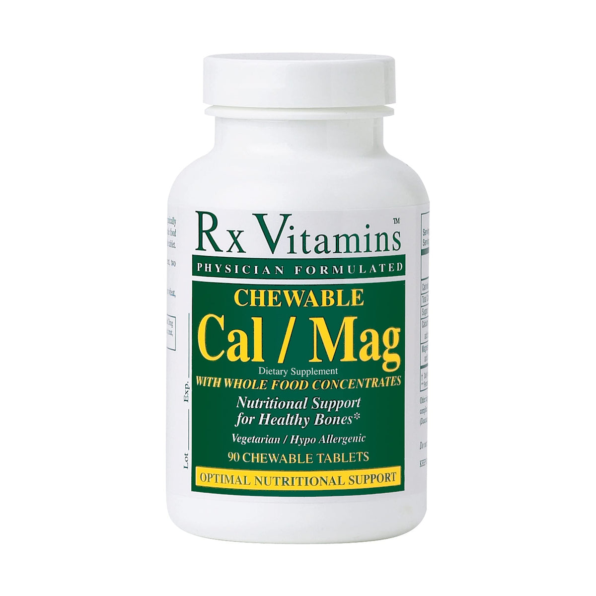 Comprimés à croquer Rx Vitamins au calcium et magnésium, saveur vanille