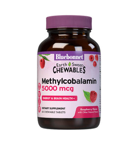Comprimés à mâcher BlueBonnet Methylcobalamin 5000 mcg en flacon