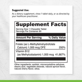 Comprimés à mâcher DAVINCI Active Folate B12 en situation quotidienne