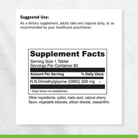 Comprimés à mâcher DAVINCI Gluconic DMG 500 mg, vue de côté