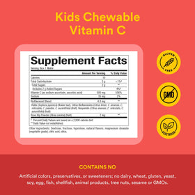 Comprimés à mâcher de vitamine C Natural Factors, vue de côté