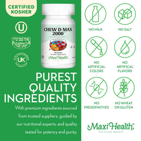 Comprimés à mâcher Maxi Health avec goût naturel