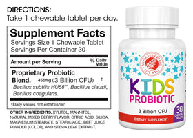 Comprimés à mâcher Silver Fern Probiotique Enfants au goût de baies