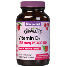 Comprimés à mâcher Vitamine D3 5000 IU BlueBonnet vue avant