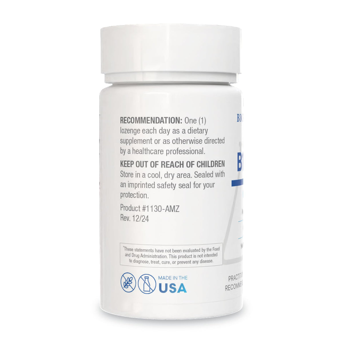 Comprimés B12-2000™ de BIOTICS RESEARCH en gros plan