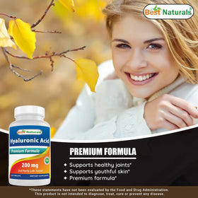 Comprimés Best Naturals Acide Hyaluronique sur une table