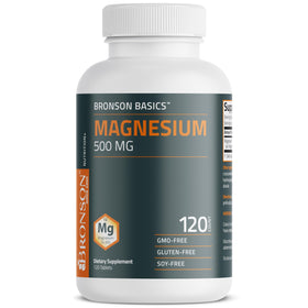 Comprimés Bronson Magnésium 500 mg dans une main