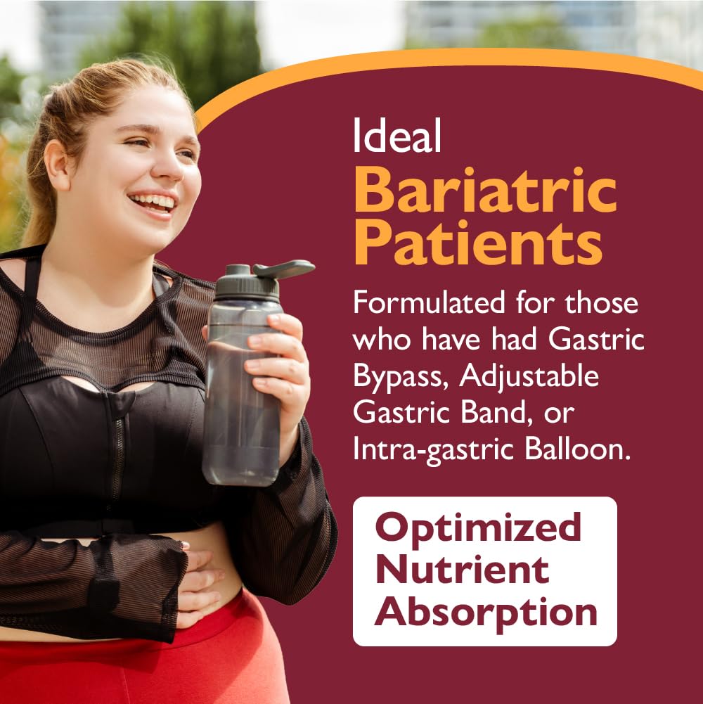 Comprimés Celebrate Bariatric 18mg Fer avec verre d'eau