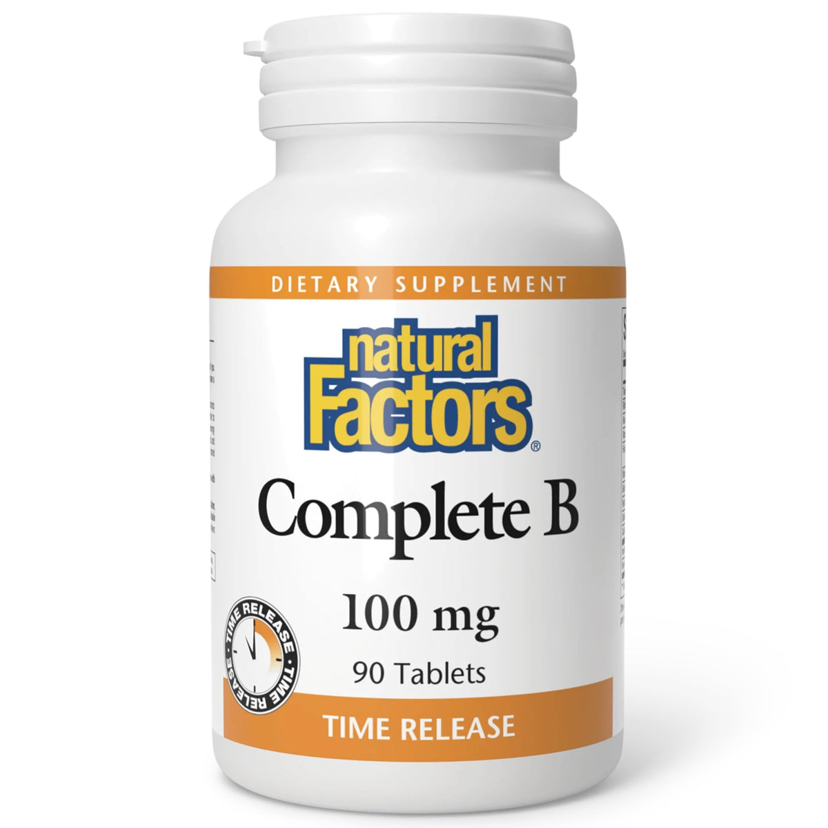 Comprimés Complète B 100 mg Natural Factors vue de face