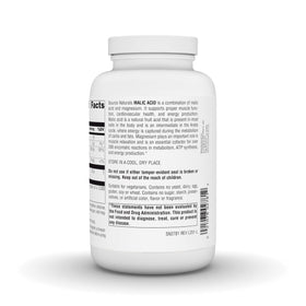 Comprimés d'Acide Malique Source Naturals dans un bol
