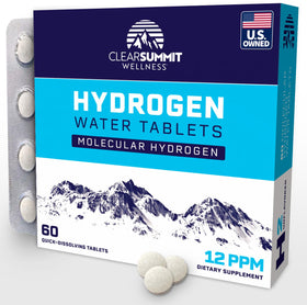 Comprimés d'eau hydrogène ClearSummit Wellness en boîte