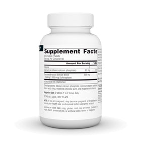 Comprimés d'Extrait de Germes de Brocoli Source Naturals sur une table