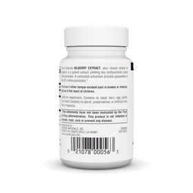 Comprimés d'extrait de myrtille Source Naturals sur une surface blanche