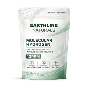 Comprimés d'hydrogène moléculaire Earthline Naturals emballage avant