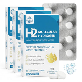 Comprimés d'hydrogène Sunshine & Rain 16 PPM en boîte