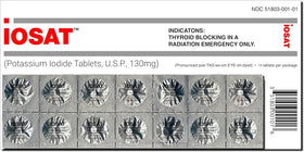 Comprimés d'iode potassium iOSAT 130 mg, boîte de 14 comprimés