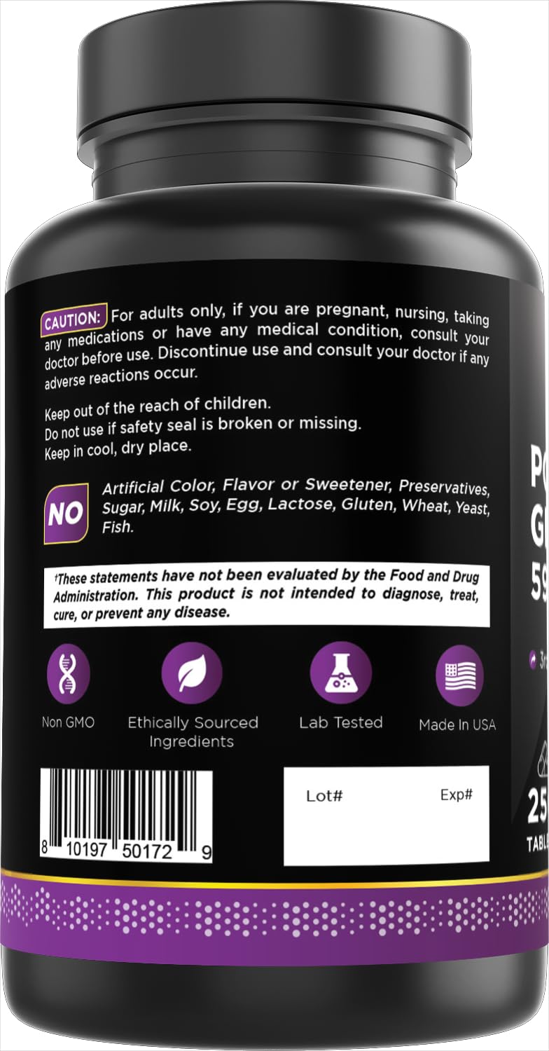Comprimés d'Oxify Gluconate de Potassium 595 mg sur une table