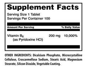 Comprimés de B6 Amazing Nutrition sur fond blanc