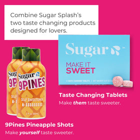 Comprimés de baies miracles SUGAR SPLASH en gros plan