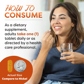 Comprimés de Best Naturals Complexe de Vitamines B sur une surface blanche