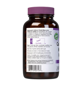 Comprimés de BlueBonnet Calcium Citrate sur fond blanc