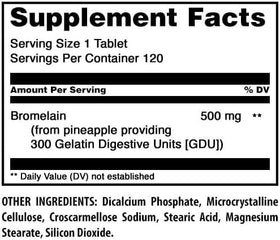 Comprimés de bromélaïne Amazing Nutrition sur une table