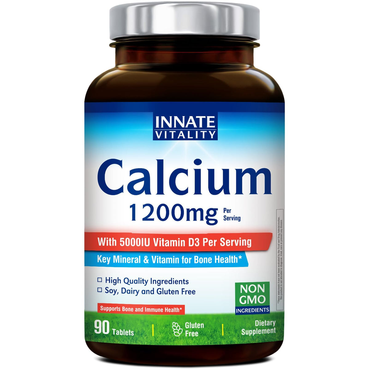 Comprimés de Calcium Innate Vitality 1200 mg en boîte