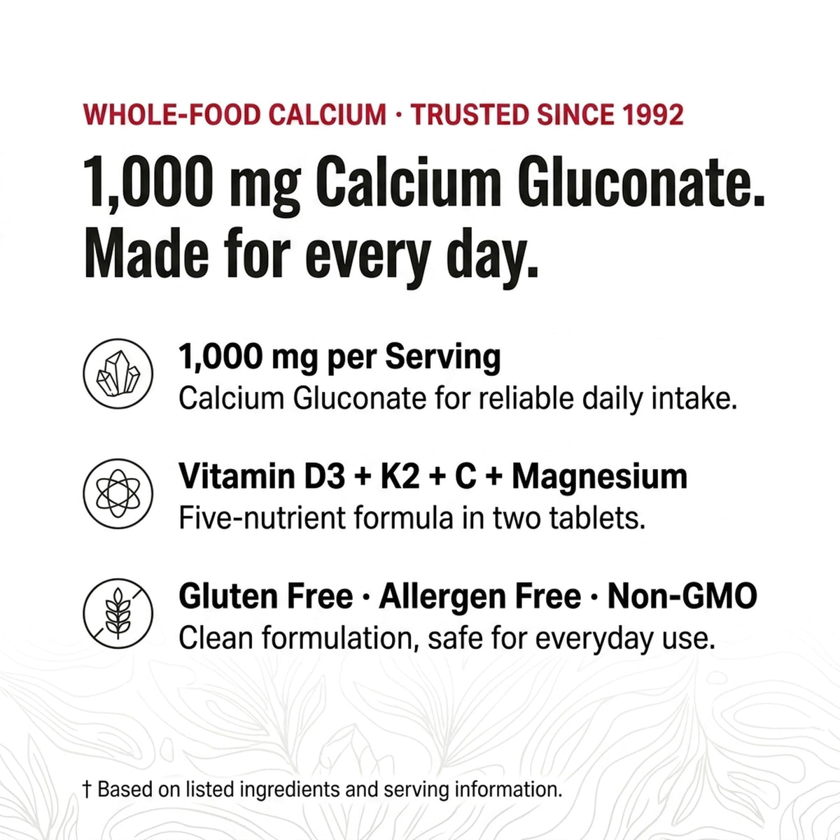 Comprimés de Calcium Plus Magnésium Olympian Labs dans la main