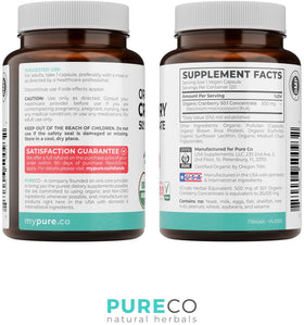 Comprimés de canneberge bio PURE CO avec des baies de canneberge fraîches