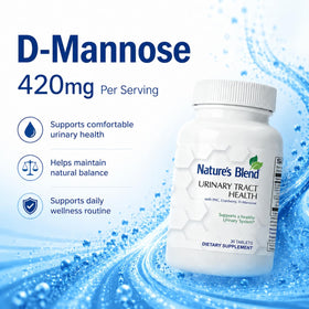Comprimés de D-Mannose et Cranberry Nature's Blend