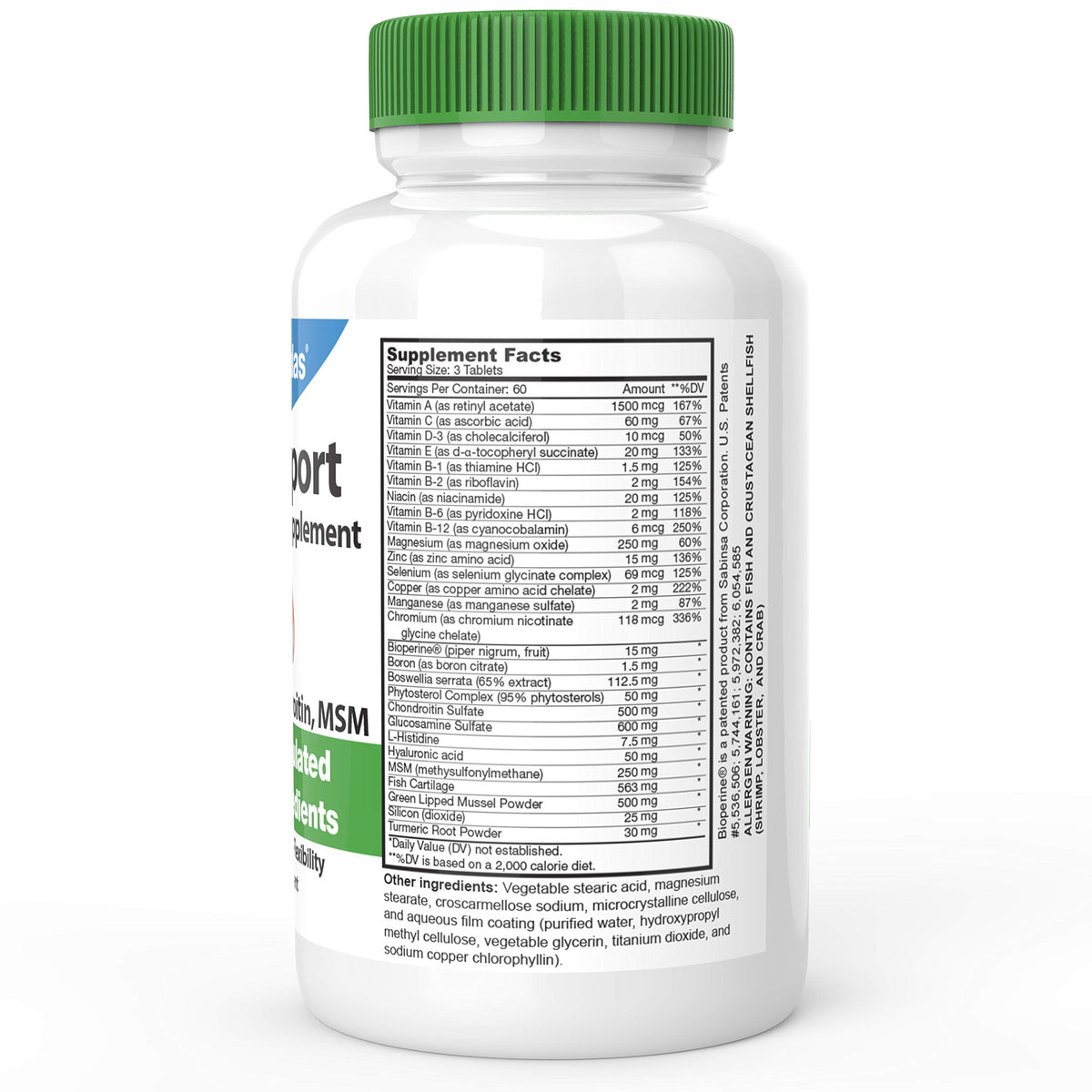 Comprimés de DrFormulas Compléments Alimentaires Articulations sur une table