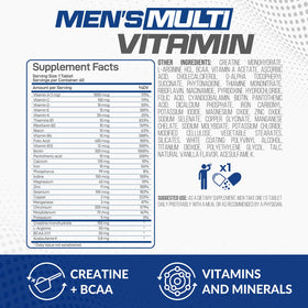 Comprimés de Forzagen Multivitamines pour Hommes sur fond blanc